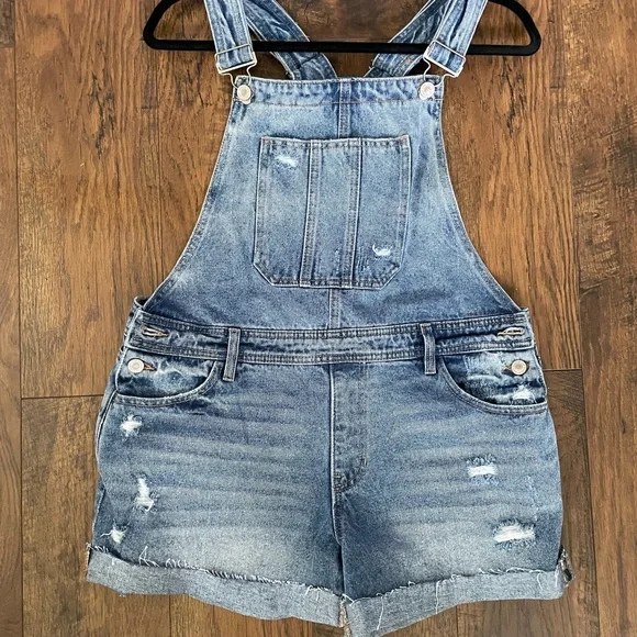 Kancan Jeans Kancan Overall Shorts KanCan Denim Overalls Shorts